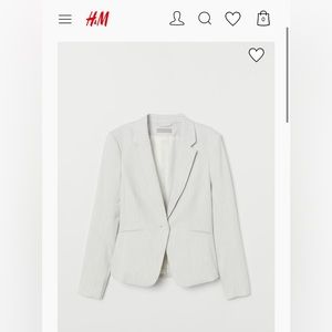 Fitted Light Grey Blazer